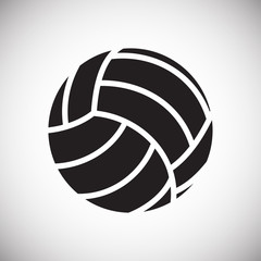 Volleyball ball icon on white background for graphic and web design, Modern simple vector sign. Internet concept. Trendy symbol for website design web button or mobile app
