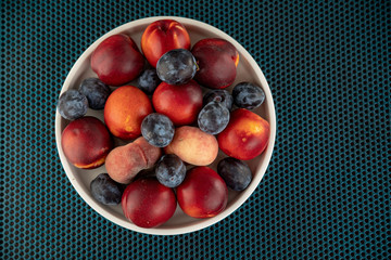 Red fruits on a plate