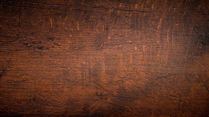 Dark Brown Wood Texture with Scratches