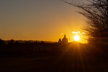 Assisi, tramonto