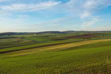 Fototapeta na wymiar Landschaft im Spessart