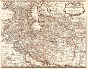 Fototapeta na wymiar 1724, De L'Isle Map of Persia, Iran, Iraq, Afghanistan