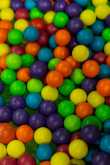 bright background of colored balls