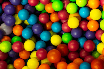 bright background of colored balls