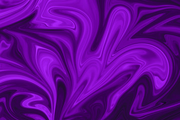 Liquid Abstract Pattern With Proton Purple Graphics Color Art Form. Digital Background With Proton Purple Abstract Liquid Flow. - 244585203