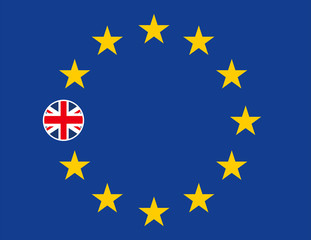 Brexit concept illustrtion