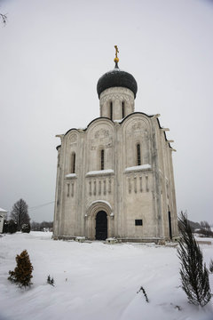 Church of Intercession on Nerl river in village of Bogolyubovo, Vladimir region, Russia