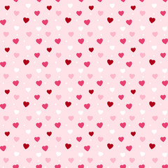 Cute hearts seamless pattern design for valentine's day or feminine designs