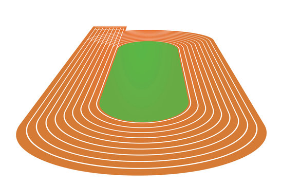 Running tracks. vector illustration