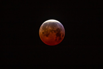 Bloody Super Moon, Above Aix-en-Provence, France, January 21, 2019