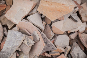 ancient clay broken shards