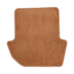 Car mat on isolated white. Interior detail.