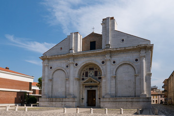 Obraz premium Tempio Malatestiano (meaning Malatesta Temple) unfinished cathedral church named for St Francis