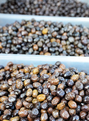 black olives background