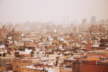 Fototapeta premium aerial view of the city