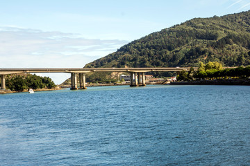 Orio in the Basque country, Spain, on a sunny day by the sea