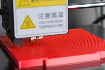3D printer close-up