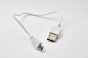 USB cable color white