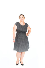 Elegant fat woman
