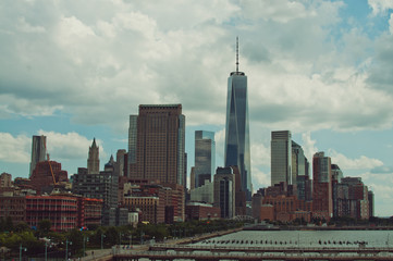 freedom tower in summer