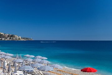 Beach in French Riviera