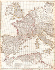 1794, Anville Map of the Western Roman Empire, includes Italy