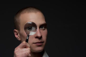 Portrait of a young handsome guy