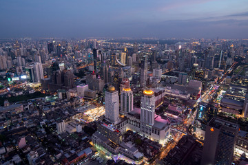 THAILAND BANGKOK CITY SKYLINE SUNRISE