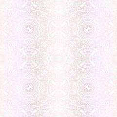 Pastel color Seamless Pattern With Floral Ornament. For Design, Wallpaper, Textile Industry. Vector