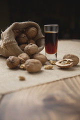 Licor artesanal de nueces