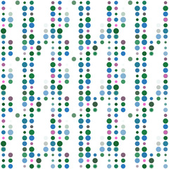 Seamless abstract pattern background with a variety of colored circles.