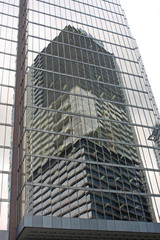 Reflections in Vancouver skyscrapers