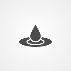 Fototapeta premium Waterdrop vector icon sign symbol