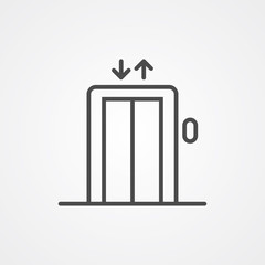 Elevator vector icon sign symbol
