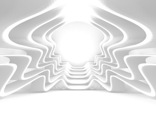 Abstract Modern White Architecture Background