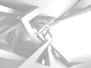 Abstract Modern White Architecture Background