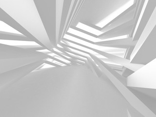 Futuristic White Architecture Design Background