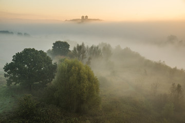 Abbey in Tyniec, sunrise