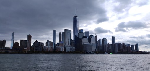 skyline of new york city