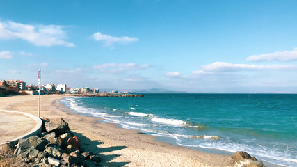 Vacation And Tourism Concept. Paradise Beach.