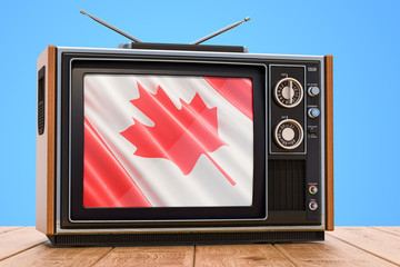 Canadian Television concept, 3D rendering