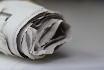 Newspapers folded and stacked concept for global communications. Newspaper, journalist,...