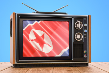 North Korea Television concept, 3D rendering
