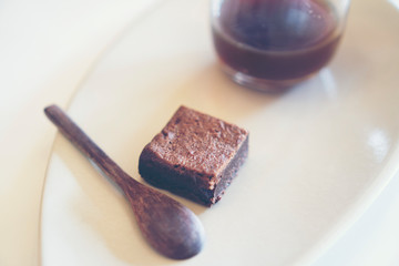 food and drink in cafe
