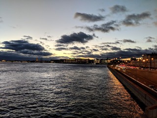 Saint-Petersburg sunset, Russia