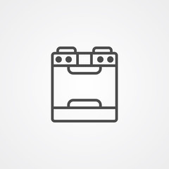 Stove vector icon sign symbol