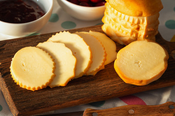 traditional polish highlander sheep cheese, oscypek