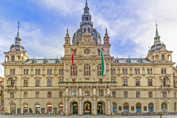 Naklejka na ściany i meble Graz city hall, Styria, Austria