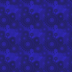 Seamless background pattern with various colored circles.