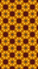 Ornate geometric pattern and abstract colored background